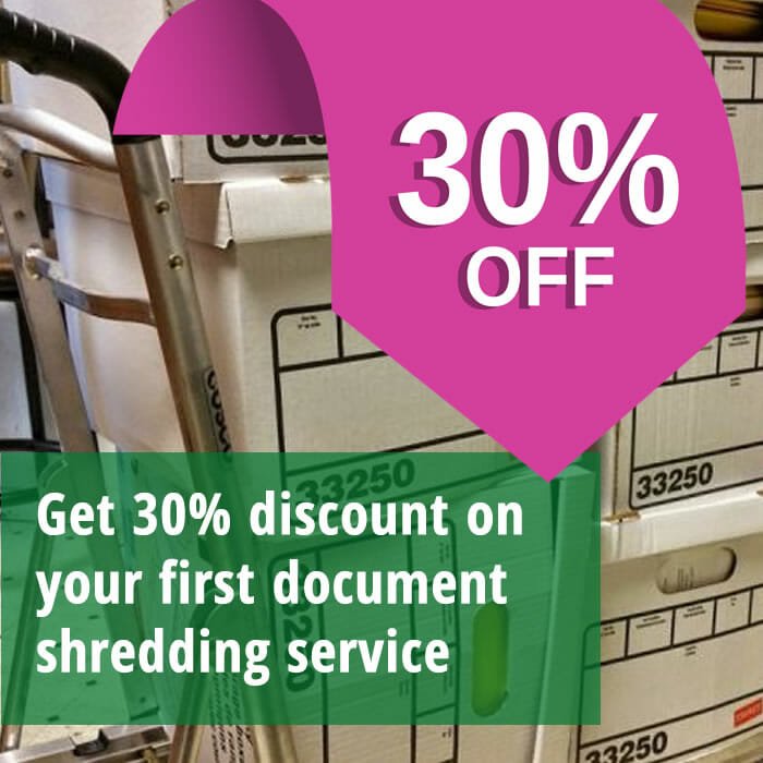 30 discount on shredding services
