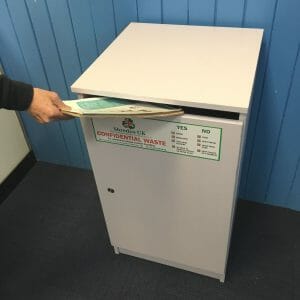 console to store confidential documents