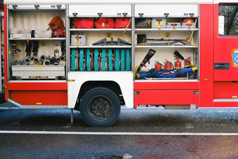 red fire engine